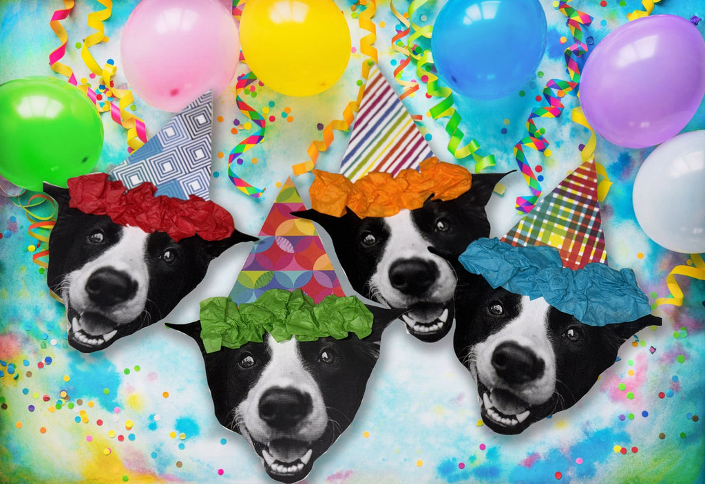 Custom Pet Face Birthday Banner, Dog Birthday Decoration, Cat Birthday Banner, Personalized Pet Party Banner, Gotcha Day Banner