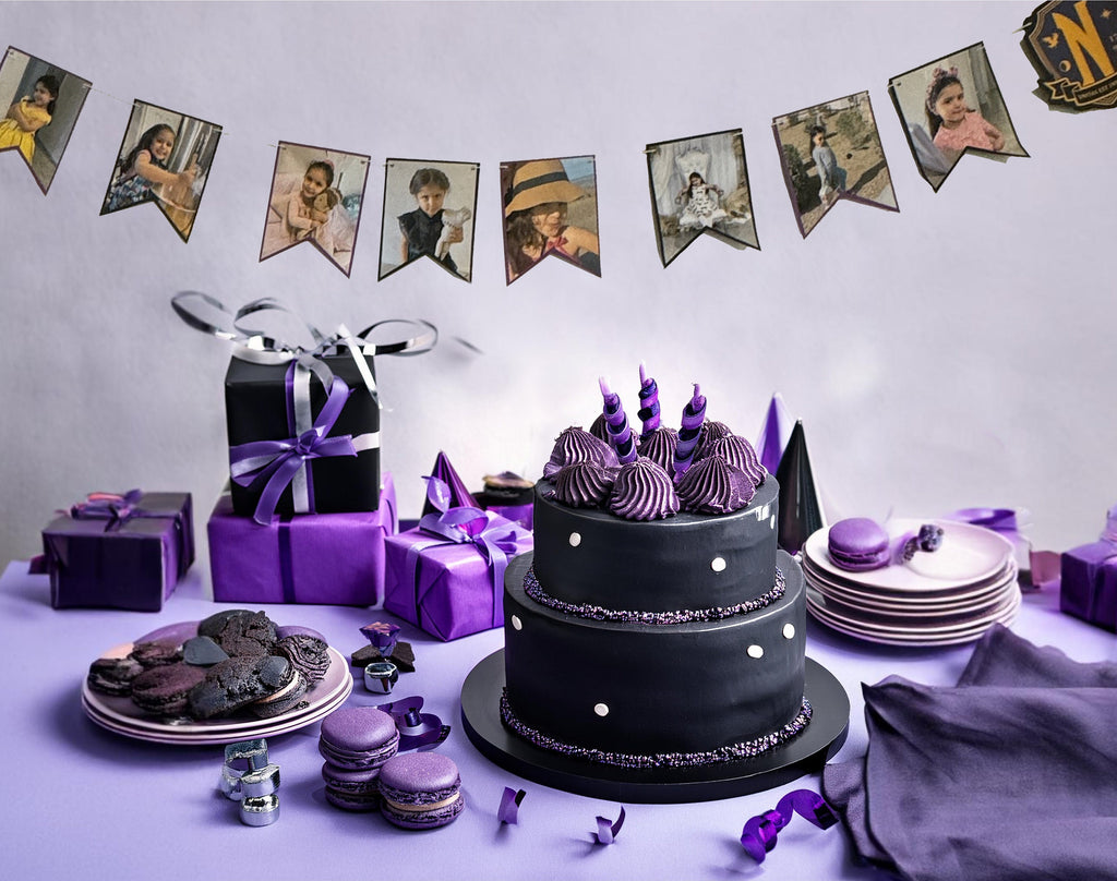 Custom Photo Banner: Personalized Party Decoration, 8 ft Assembled