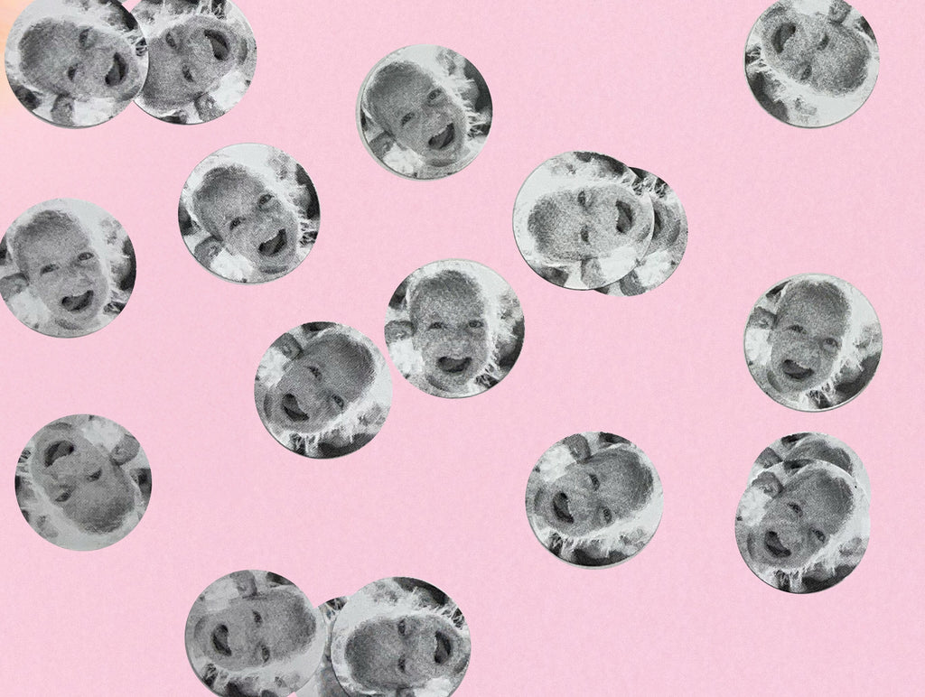 Custom Face Confetti: Personalized Party Decorations, Set of 50