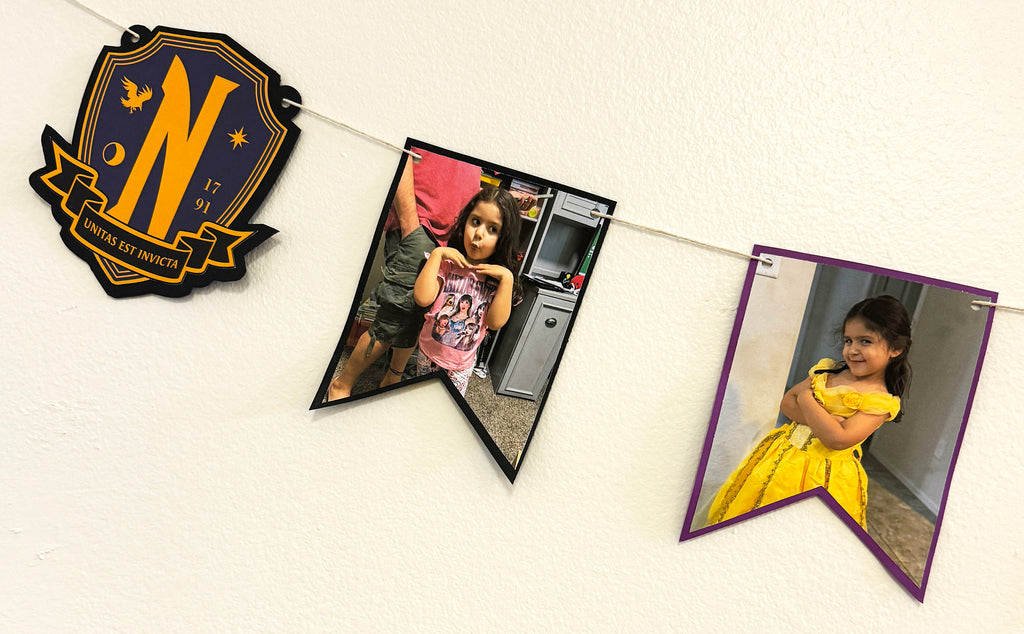 Custom Photo Banner: Personalized Party Decoration, 8 ft Assembled